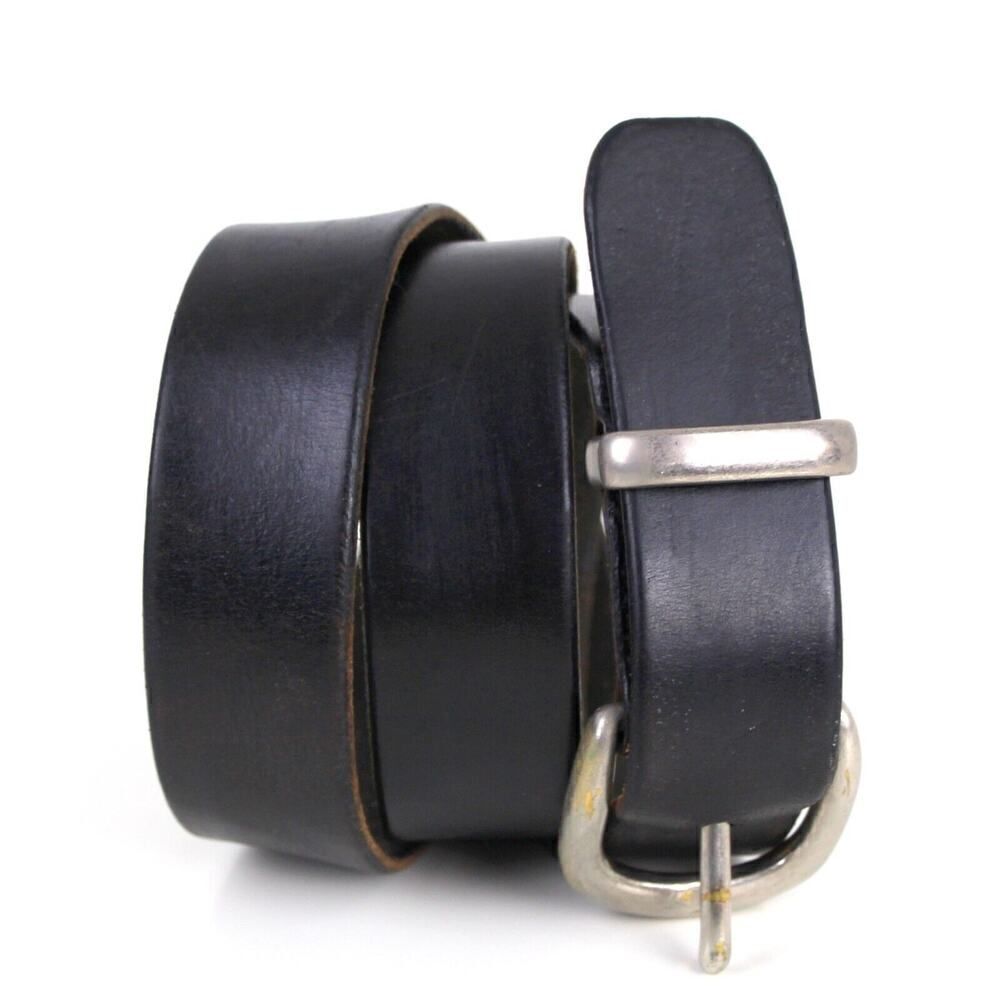 DARK BROWN GENUINE LEATHER 1.25"Wd ONE HOLE CASUAL DRESS MEN'S BELT Sz 36 (F13